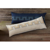 Radiant Roman Key Linen Decorative Pillow