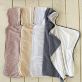Mini Stripe Cotton and Linen Hooded Towel Baby
