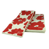 MUmodern Two Towels and One Cloth in Red Poppy