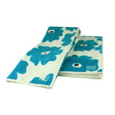 MUmodern 16" x 24" Towel in Blue Poppy (Set of 2)