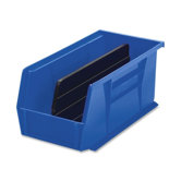 Bins, Unbreakable/Waterproof, 5-1/2"x10-7/8"x5", Blue