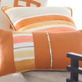 Aquarelle Watercolor Stripe Decorative Pillow
