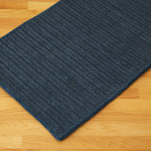 Solid Chenille Deep Blue Kids Rug