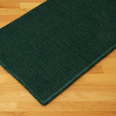 Solid Chenille Dark Green Kids Rug