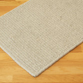 All-Natural Wool Herringbone Tan Rug