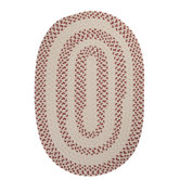 Elmwood Rosewood Braided Rug