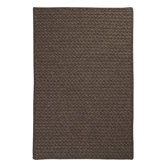 Natural Wool Houndstooth Cocoa Braided Rug