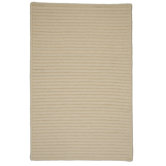 Simply Home Solid Cream Braided Rug
