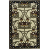 Nouveau Ivory/Black Rug