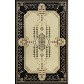 Nouveau Ivory/Black Rug