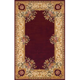 Harmony Burgundy Floral Rug