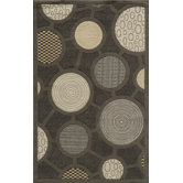 Elements Circle Charcoal Rug