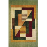 New Wave Green Multi Rug