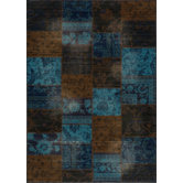 Vintage Indigo Patchwork Rug