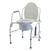 Steel Drop Arm Three-In-One Commode