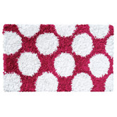Polkamania Raspberry/White Kids Rug
