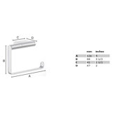 Air Toilet Paper Holder in Polished Chrome