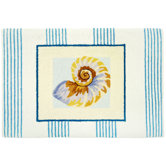 Pinstripe Nautilus Shell Rug