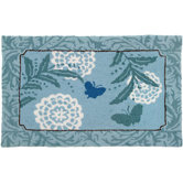 Blue Butterfly Rug