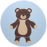 Playground Light Blue/Chocolate Kids Rug