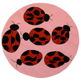 Playground Pink/Red Kids Rug