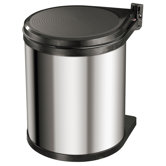 Einbau-Abfallsammler 15 "Compact-Box" aus Edelstahl