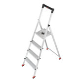 4-stufige Alu-Sicherheits-Haushaltsleiter "Hailo ParkettLine L65P"