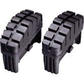 Sprossenleiternfu&szlig; in Schwarz (2er Pack)