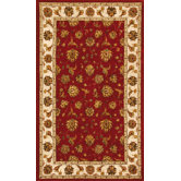 Jewel Red/Beige Rug