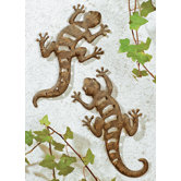 2-tlg. Garten-Gecko Set