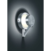 Wandleuchte "Luis" in Opalwei&szlig; / Aluminium matt