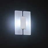 18cm LED Wandleuchte "Rika" in Chrom