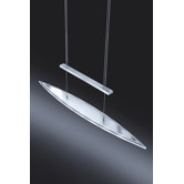 LED Pendelleuchte "Antea" in Edelstahl