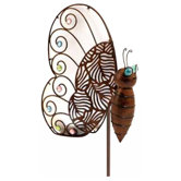 23,5cm LED Spie&szlig;leuchte "Butterfly" in Rost