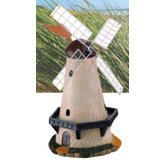 41cm LED Gartenleuchte "Windm&uuml;he" in Bunt