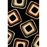 Miracle Black and Terracotta Nucleus Rug