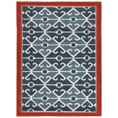 Anatolia Smoke Blue/Red Tribal Rug