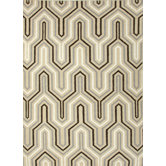 Urban Bungalow Light Gold Geometric Rug