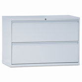 Two-Drawer Lateral File Cabinet, 42w x 19-1/4d x 29h, Light Gray
