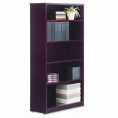 Verona Veneer Series Bookcase, 5 Shelves, 36w x 14d x 66h, Mahogany