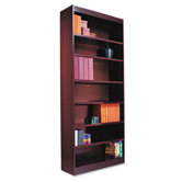 Seven-Shelve Square Corner Bookcase