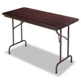 48" Folding Table in Walnut