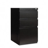 19.25" Three-Drawer Mobile Pedestal File with Full-Length Pull