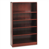 Five-Shelve Radius Corner Bookcase