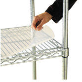 36" W x 24" D Shelf Liners for Wire Shelving in Clear Plastic