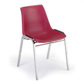 1060 Stack Chair with Chrome Frame