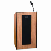 Adjustable Presidential Plus Lectern, 25-1/2w x 20-1/2d x 36 to 44h, Medium Oak