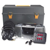 Personal CD, Cassette, AM and FM Six Station Listening Center
