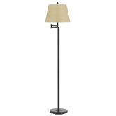 Andros Swing Arm Floor Lamp in Dark Bronze