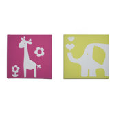 Safari Brights Canvas Wall Art - 2 Piece